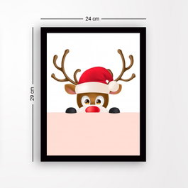 Wallity Cuadro Decorativo Enmarcado en MDF Multicolor 24 x 29 cm